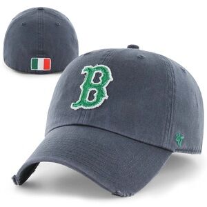 BNWT BOSTON RED SOX SHAMROCK ☘️ FITTED HAT CAP W/FLAG OF IRELAND 🇮🇪 - SIZE LARGE